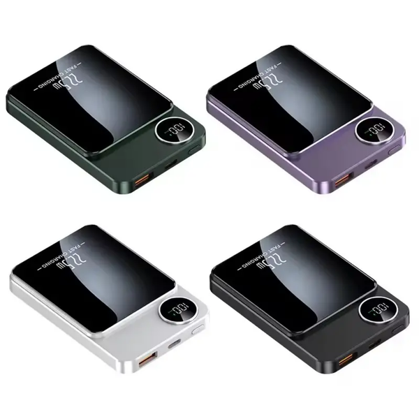 Ultratunn Magnetisk Powerbank – 5000mAh Trådlös Snabbladdning