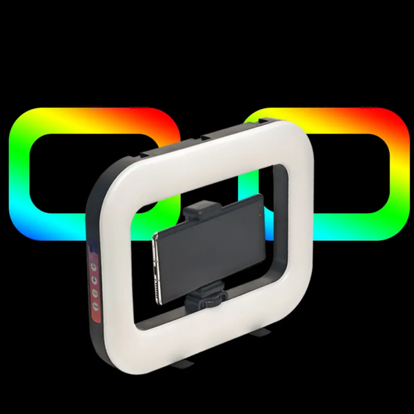 LED RGB Ring Light för Smartphone – Portabel & Mångsidig Belysning för Foto & Video