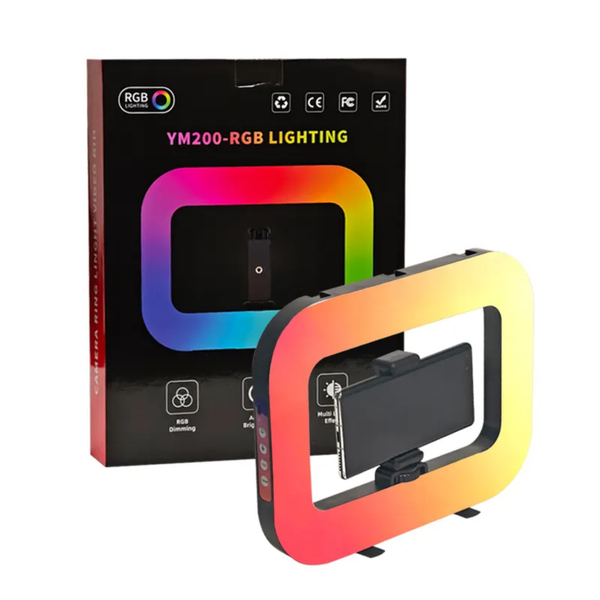 LED RGB Ring Light för Smartphone – Portabel & Mångsidig Belysning för Foto & Video