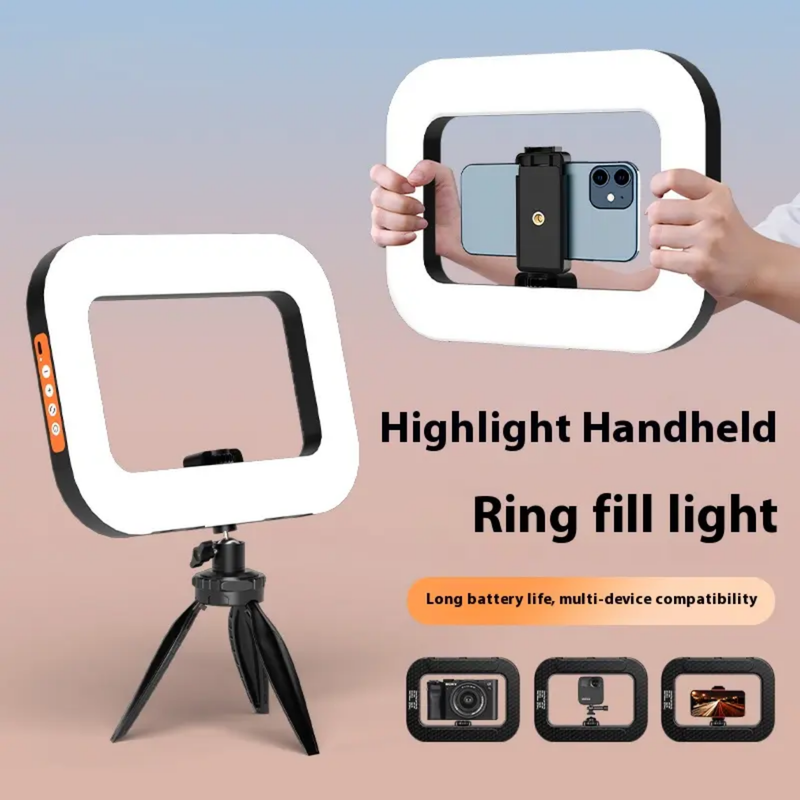 LED RGB Ring Light för Smartphone – Portabel & Mångsidig Belysning för Foto & Video