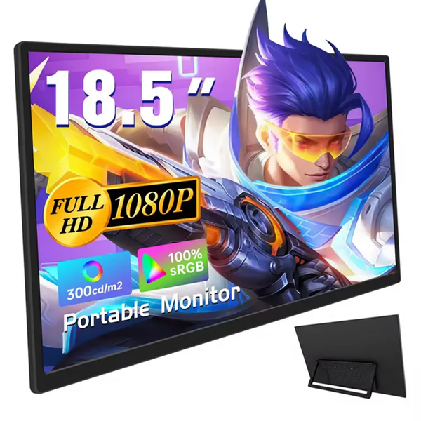 18,5" Portabel Touchskärm – HDMI/USB-C Display Extender för Laptop & Mobil
