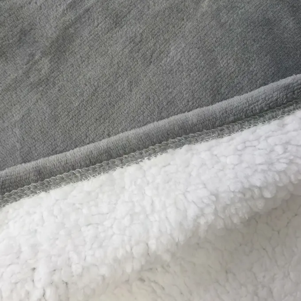 Varm Oversized Sherpa Hoodie-Filt – Bärbar Fleecefilt med Dragkedja| Ultimat Myskomfort